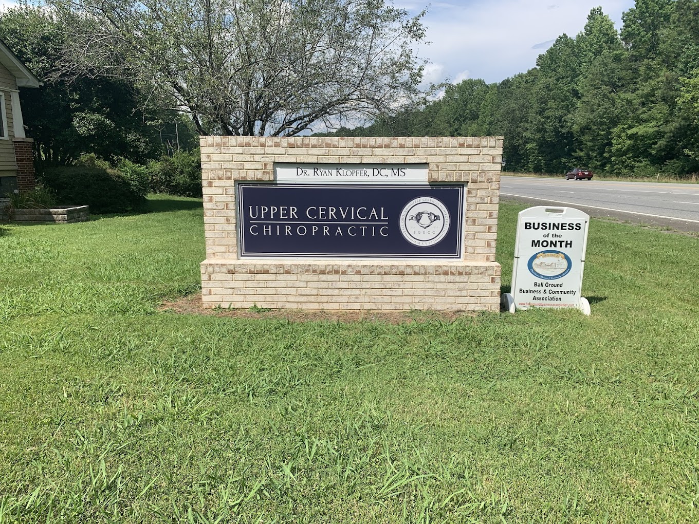 Business sign for Ball Ground Upper Cervical Chiropractic